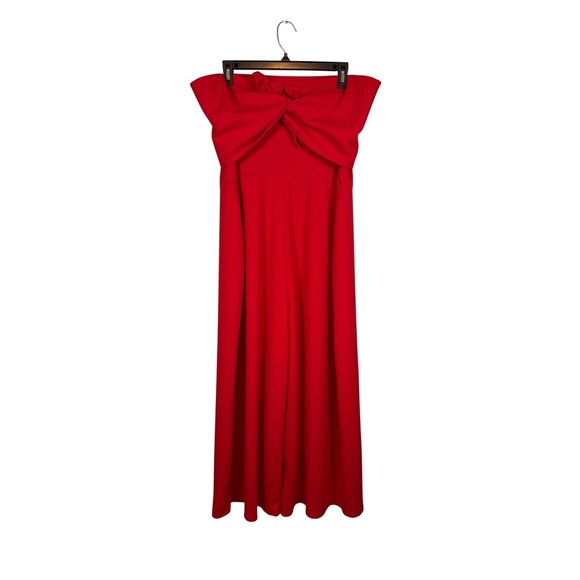 Dorothy Perkins Plus Size Red, Strapless, Cropped Jumpsuit, Plus Size 16 - Picture 5 of 12